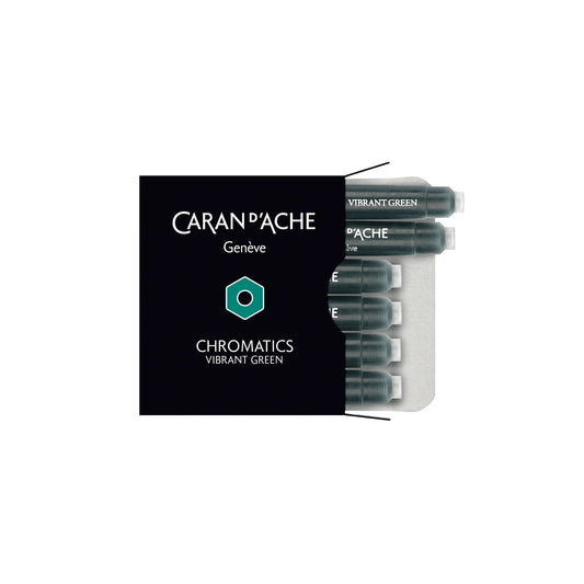 Caran d'Ache Chromatics Ink Cartridge Vibrant Green - Laywine's
