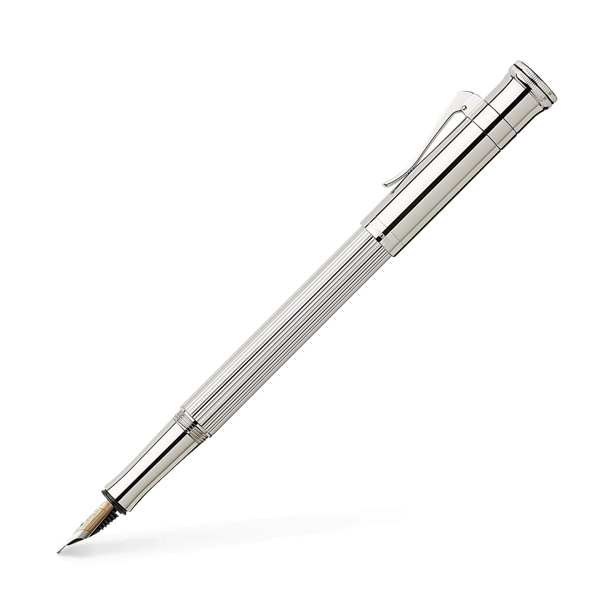 Graf von Faber-Castell Classic Sterling Silver Fountain Pen - Laywine's