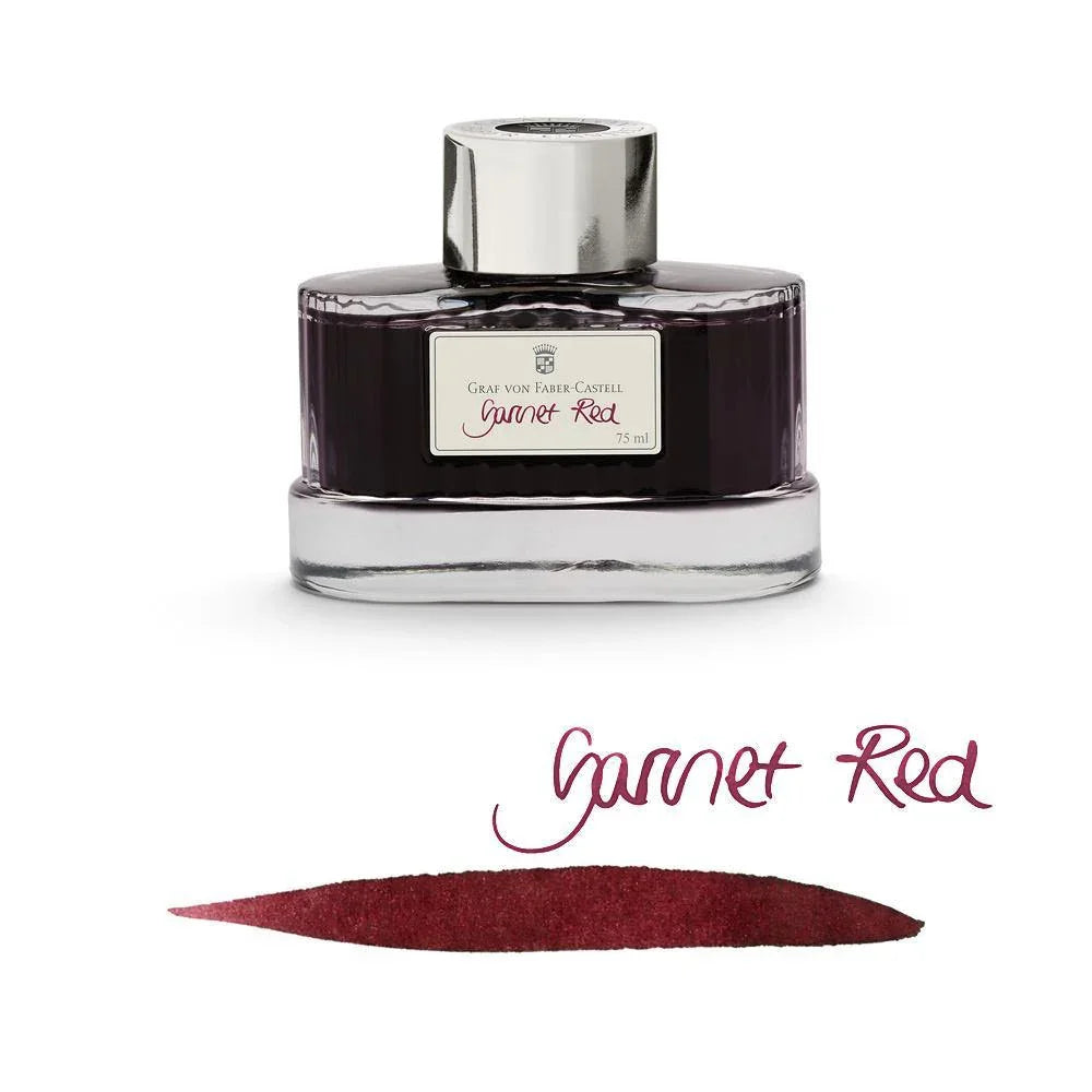 Graf von Faber-Castell Ink Bottle Garnet Red 75ml - Laywine's