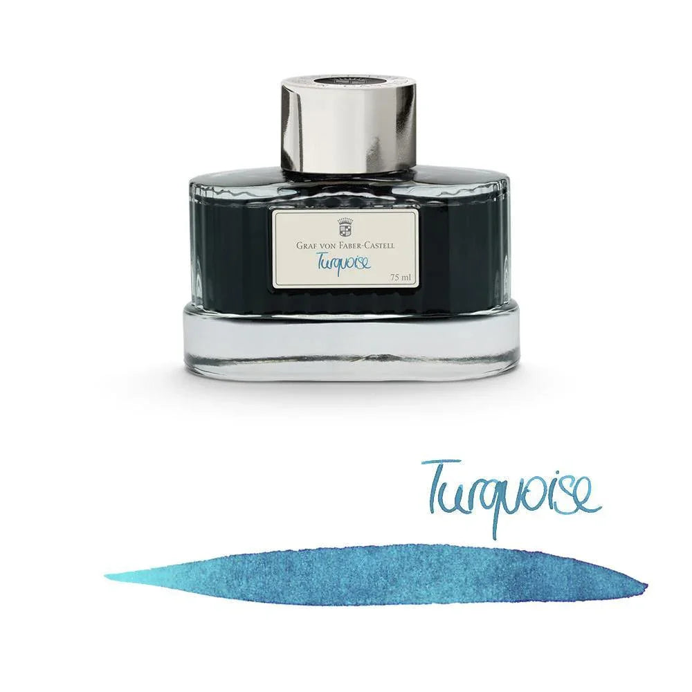 Graf von Faber-Castell Ink Bottle Turquoise 75ml - Laywine's