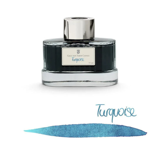 Graf von Faber-Castell Ink Bottle Turquoise 75ml - Laywine's