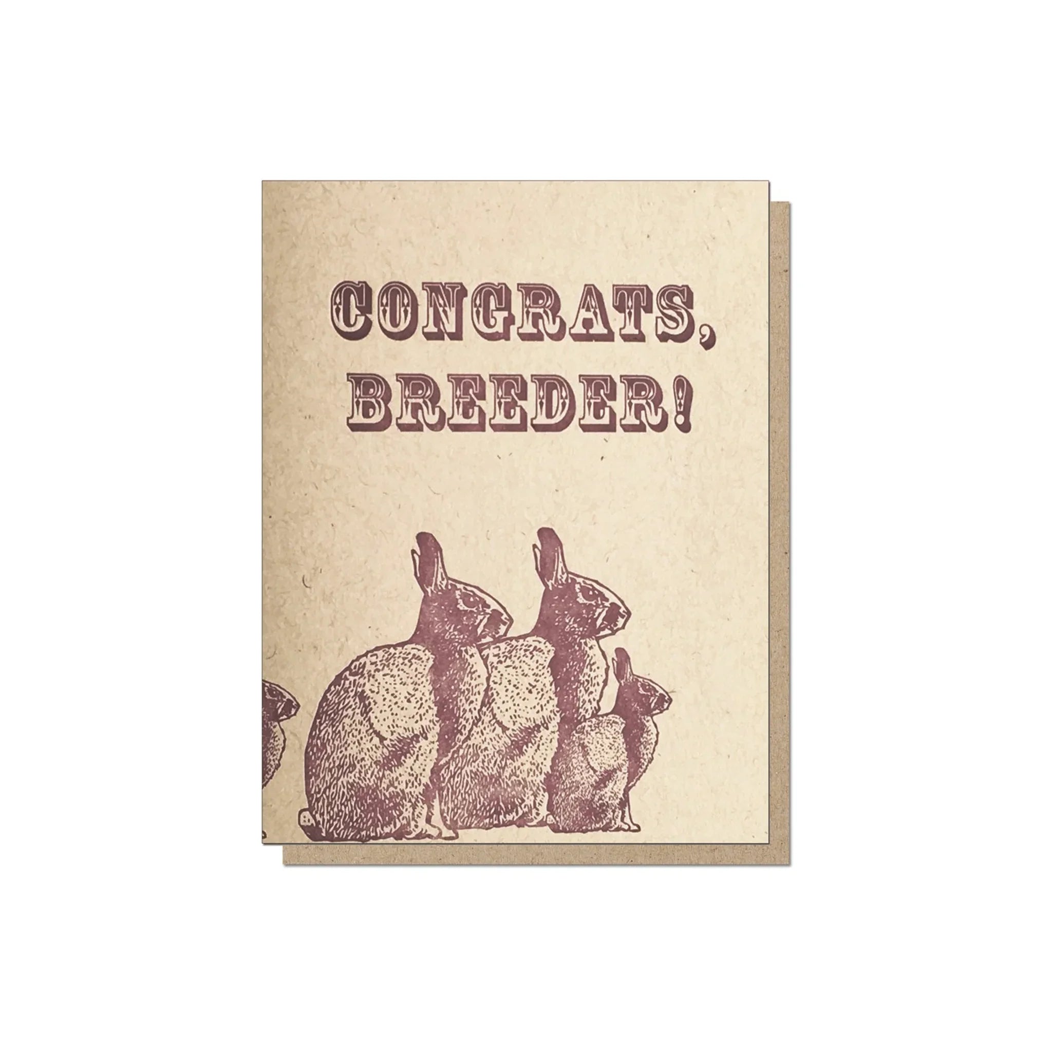 Guttersnipe Press Congrats Breeder Card - Laywine's
