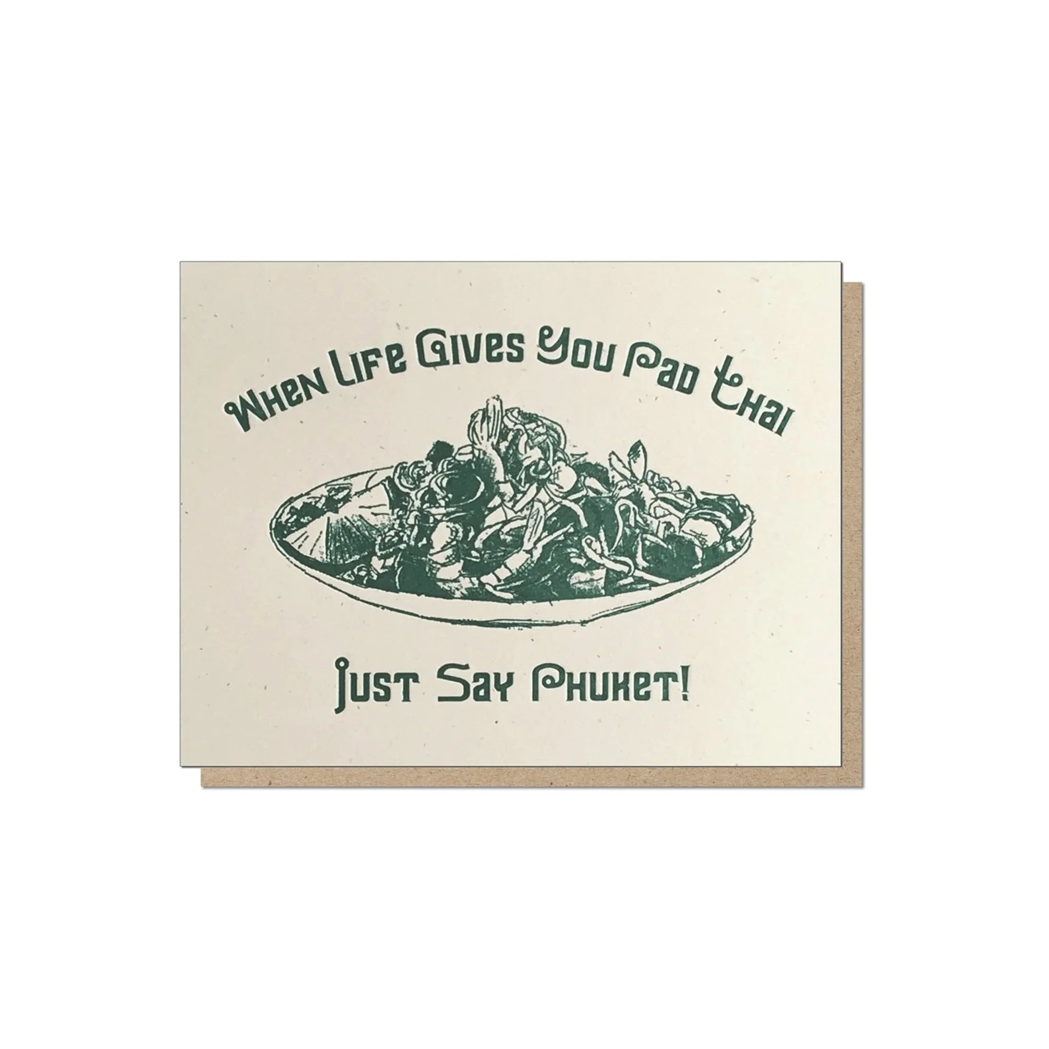 Guttersnipe Press Pad Thai Card - Laywine's