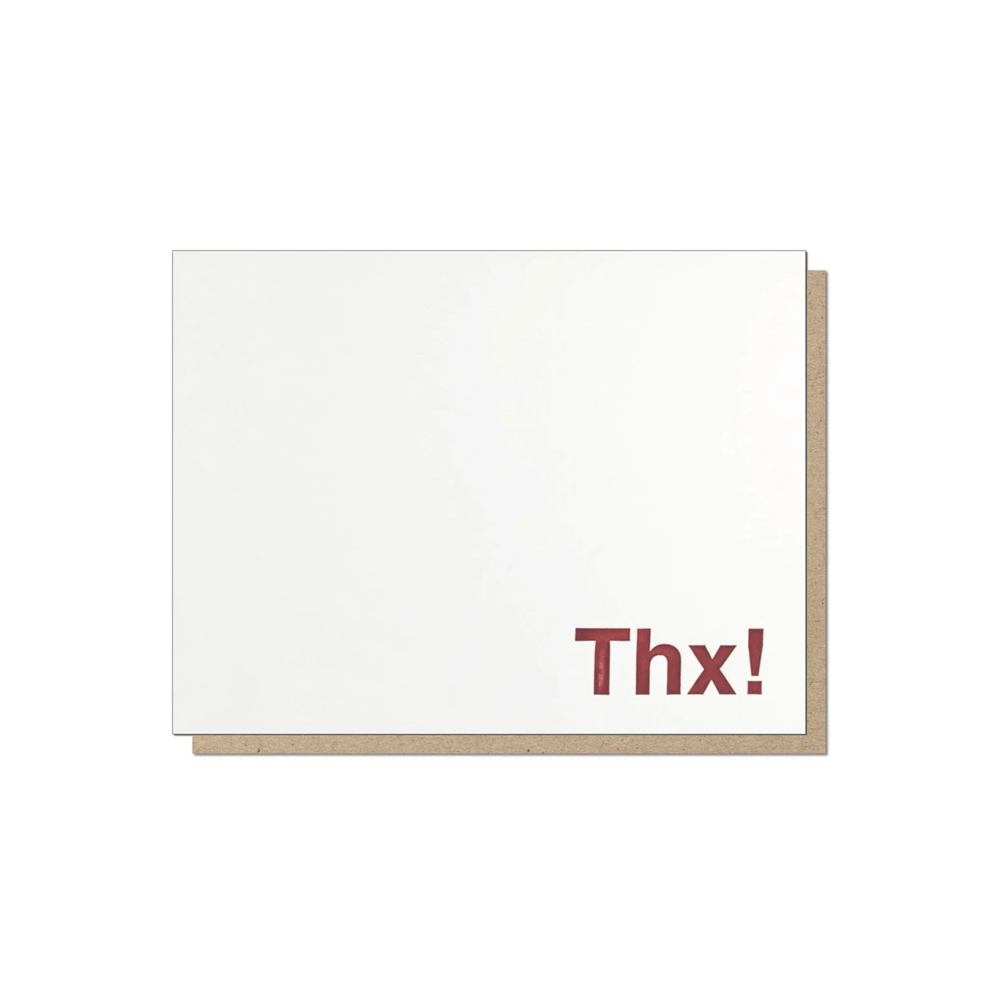 Guttersnipe Press Red Thx Card - Laywine's