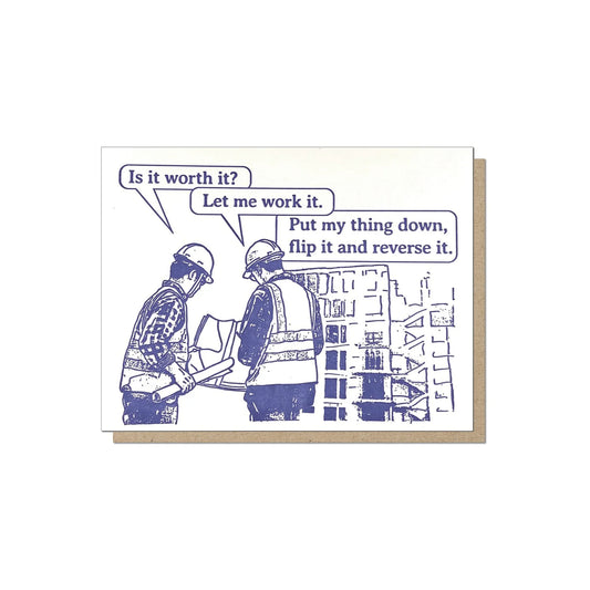 Guttersnipe Press Work It Card - Laywine's