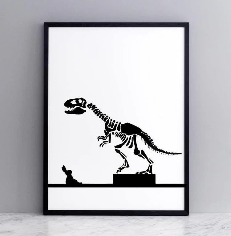 HAM Dinosaur Rabbit Print - Laywine's