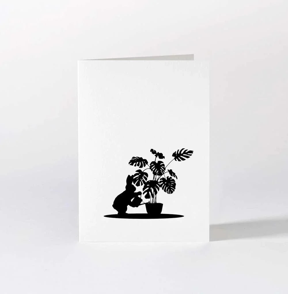 HAM Watering Rabbit Card - Laywine's