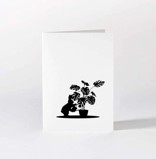 HAM Watering Rabbit Card - Laywine's