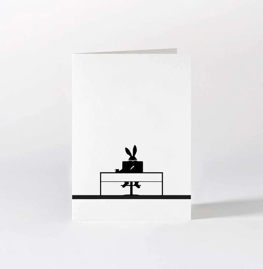HAM Working Rabbit Card - Laywine's