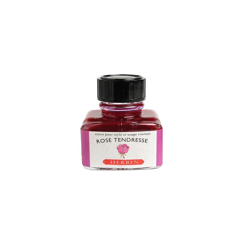 Herbin Rose Tendresse Ink Bottle 30ml - Laywine's