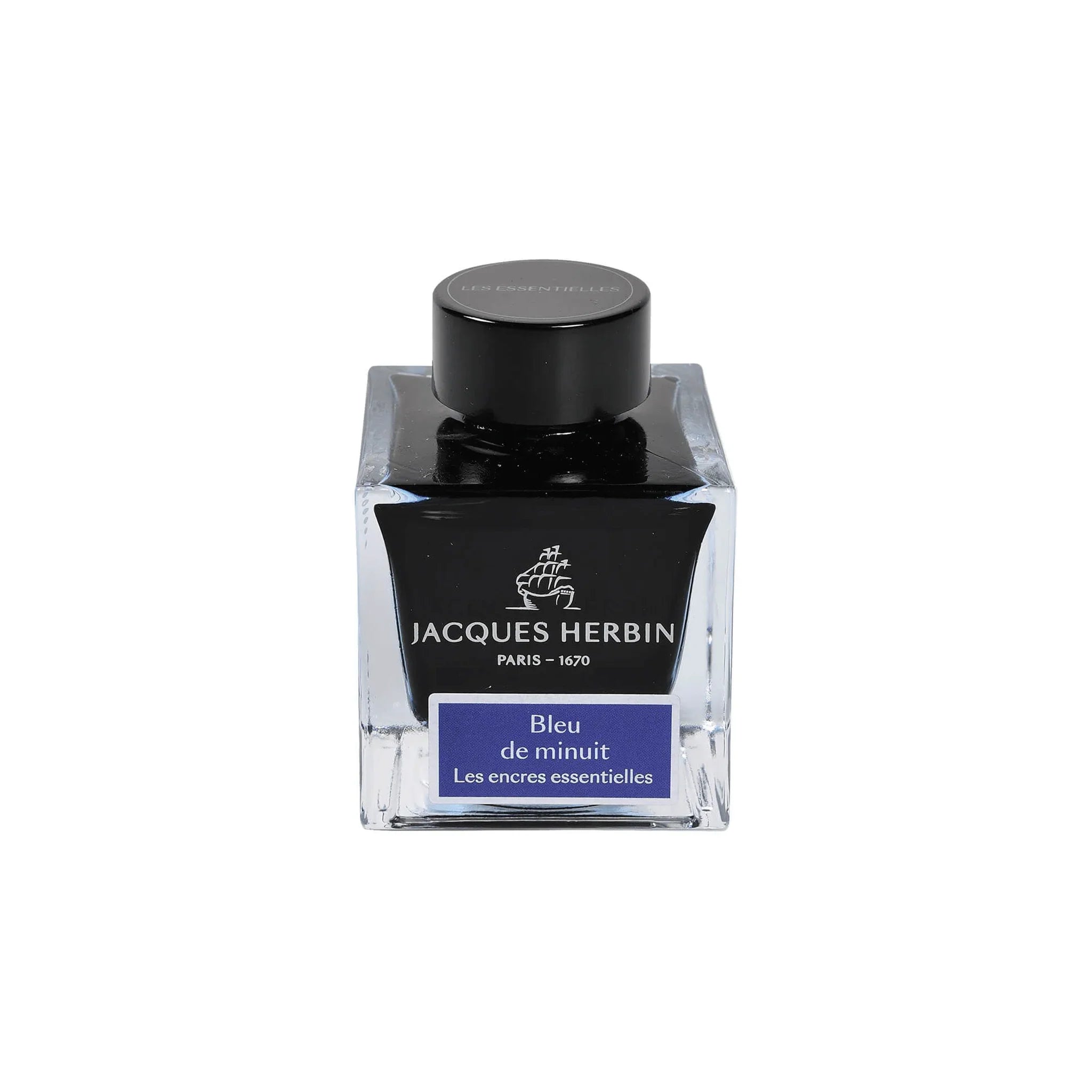Jacques Herbin Bleu de Minuit Ink Bottle 50ml - Laywine's