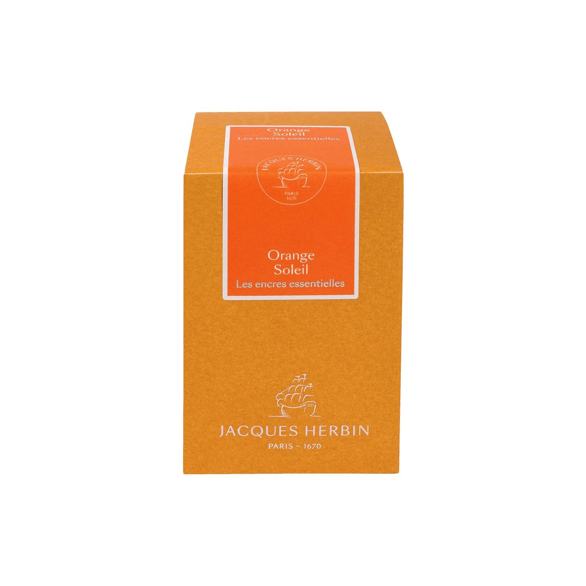 Jacques Herbin Orange Soleil Ink Bottle 50ml - Laywine's