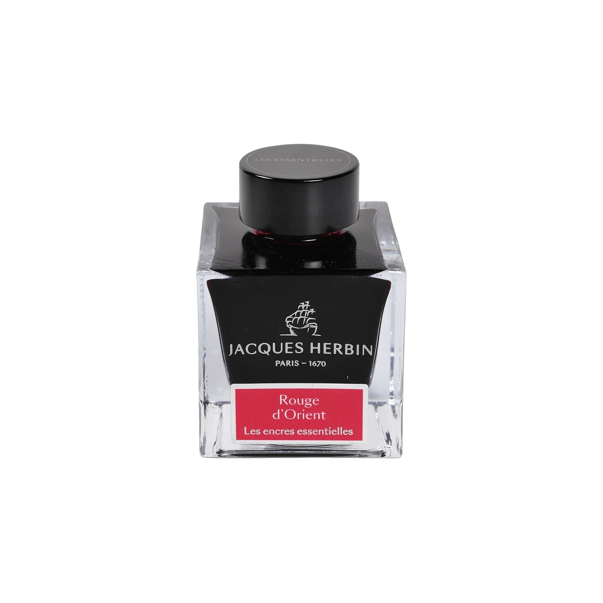 Jacques Herbin Rouge d'Orient Ink Bottle 50ml - Laywine's
