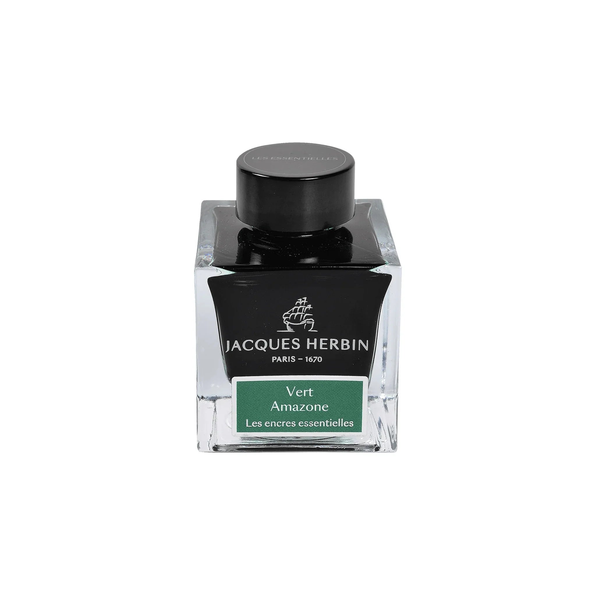 Jacques Herbin Vert Amazone Ink Bottle 50ml - Laywine's