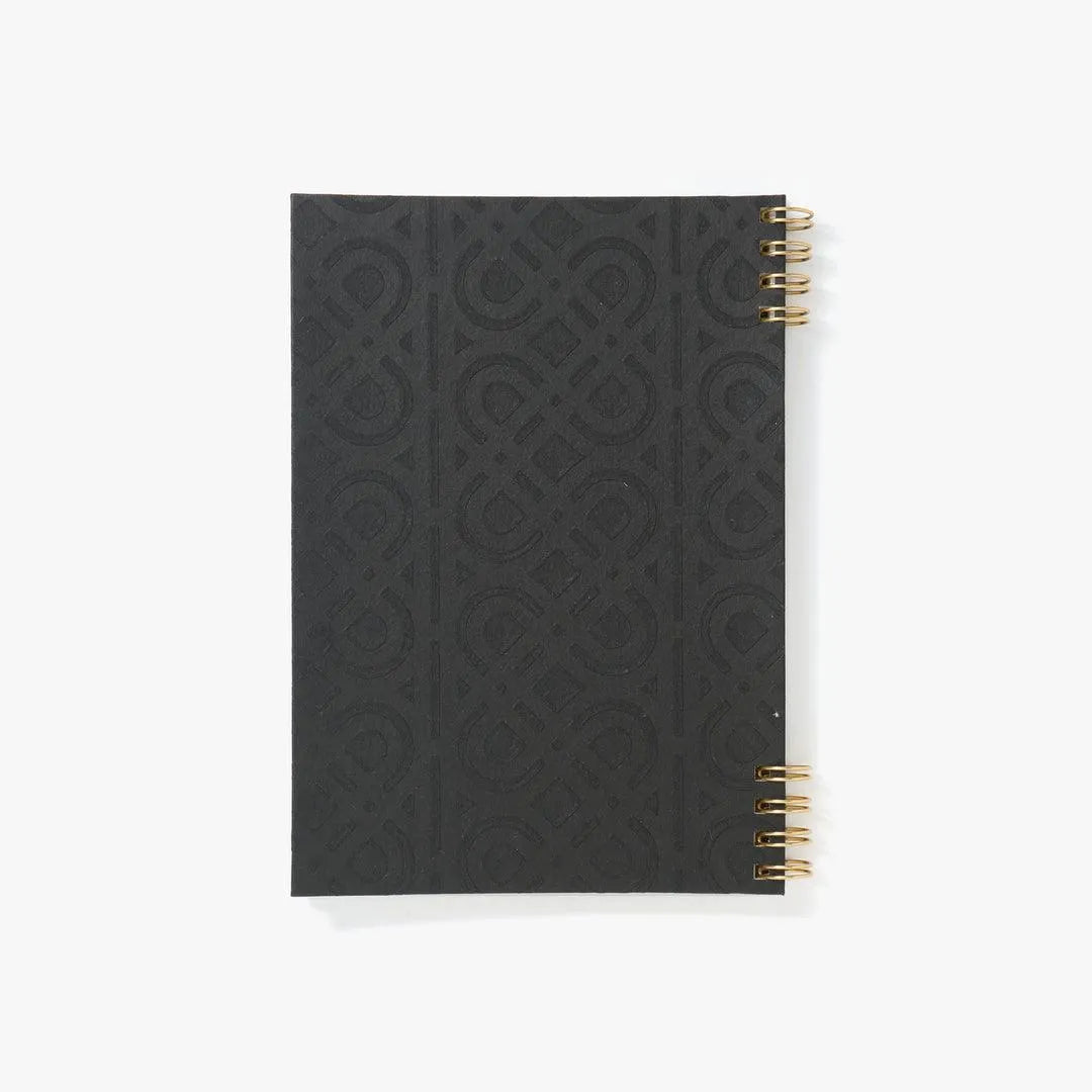 Kakimori Yamatsugi Paper Mill Black Wirebound B6 Notebook - Laywine's