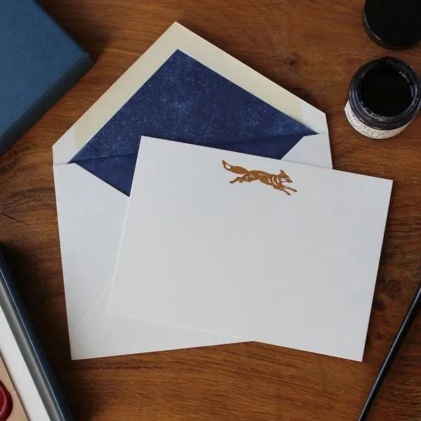 Meticulous Ink Fox Correspondence Cards - Laywine's