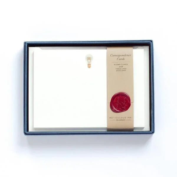 Meticulous Ink Light Bulb Correspondence Cards - Laywine's