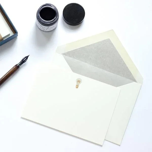 Meticulous Ink Light Bulb Correspondence Cards - Laywine's