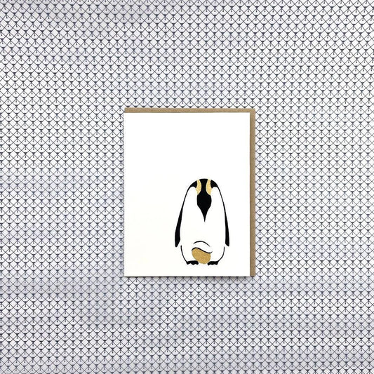 Middle Dune Penguin Baby Card - Laywine's