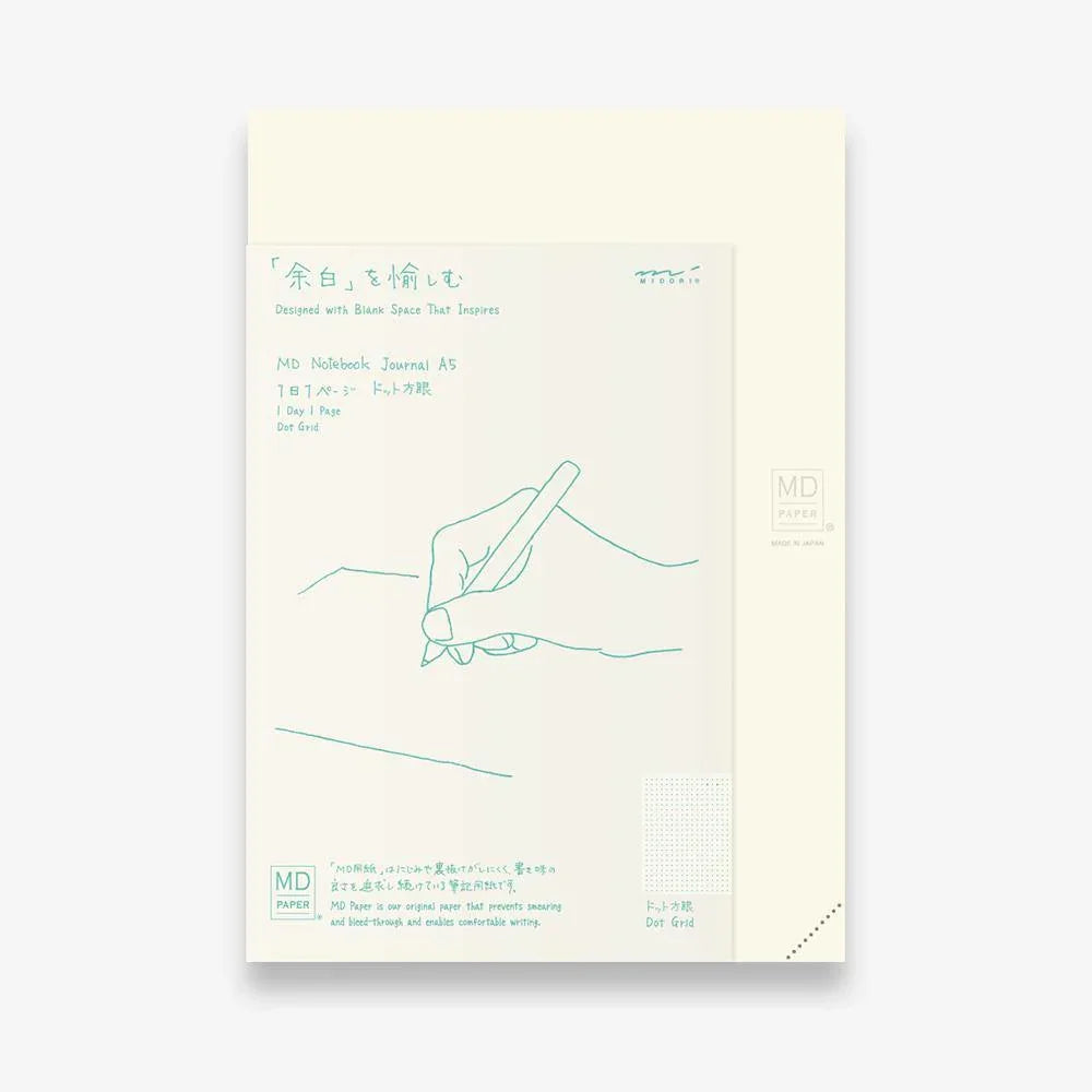 Midori MD A5 Notebook Journal Codex 1 Day per Page - Laywine's