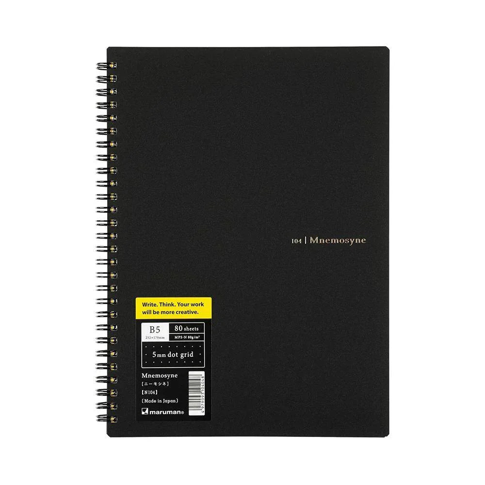 Mnemosyne B5 Wiro Notebook Dot Grid - Laywine's