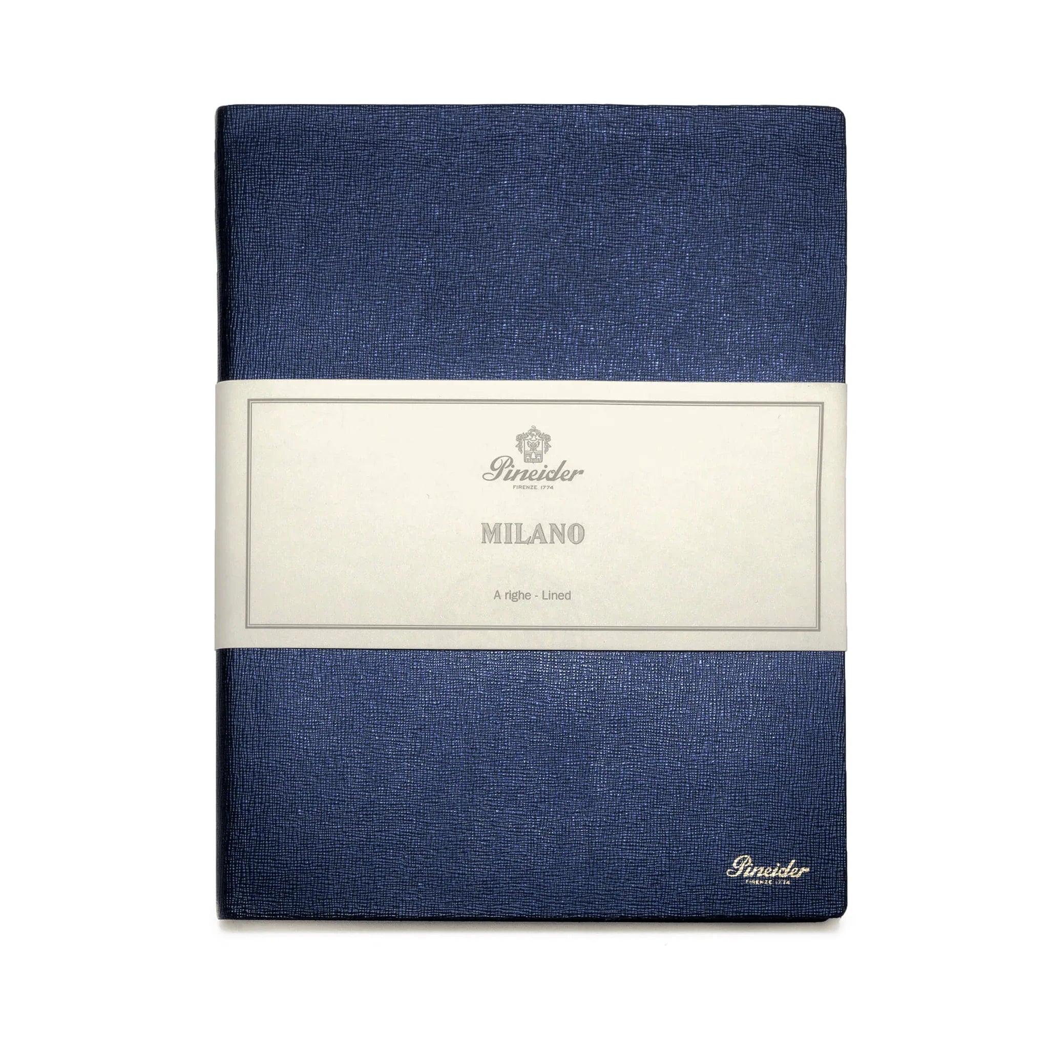 Pineider Milano Leather Laid Notebook Large - Laywine's