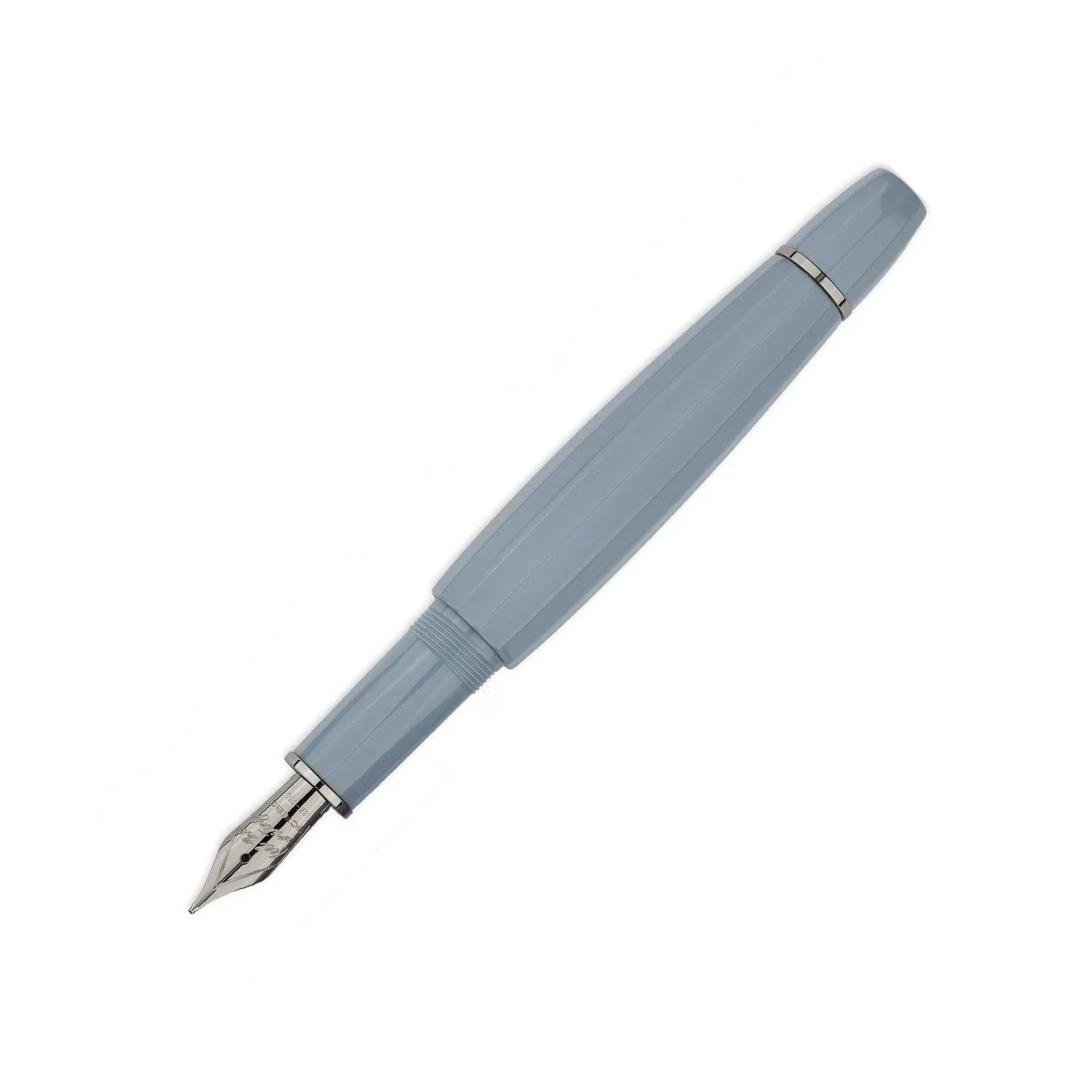 Scribo Feel Grey Blue Fountain Pen - Laywine's