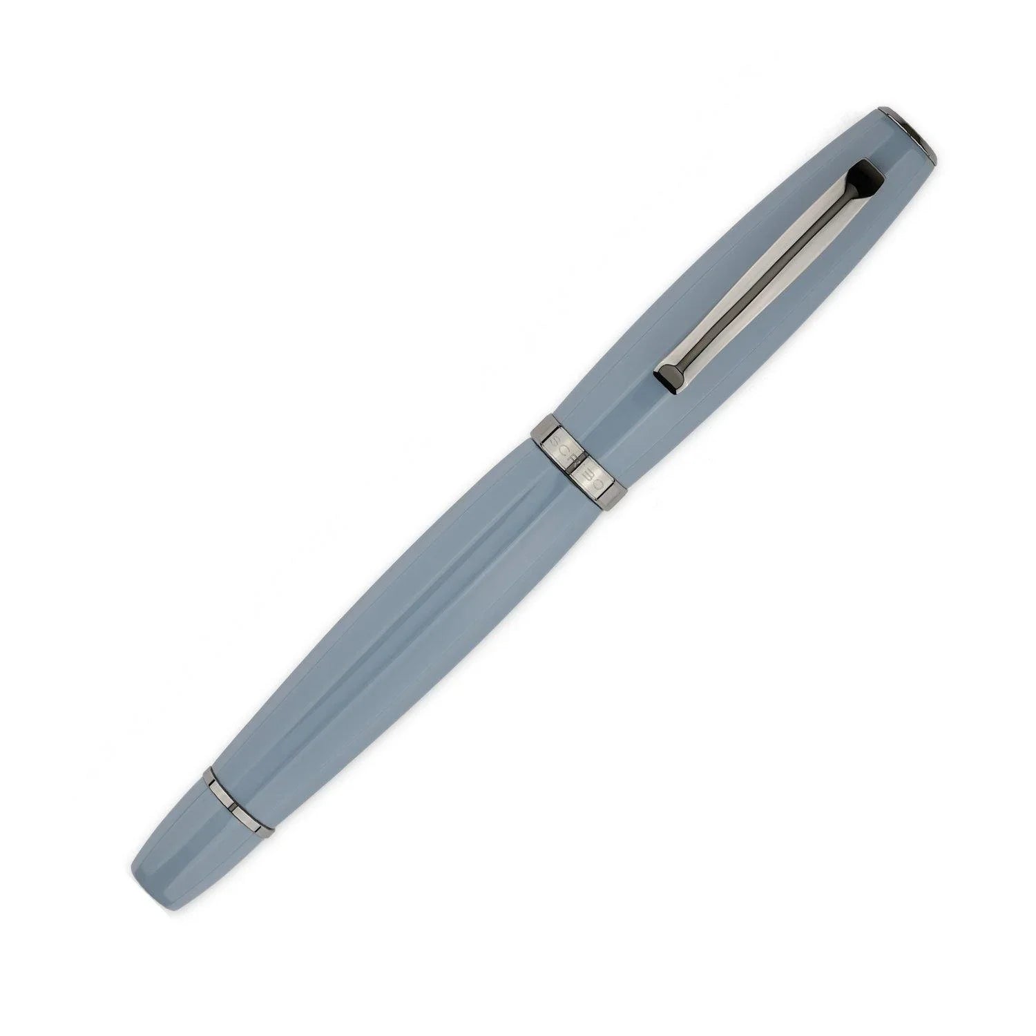Scribo Feel Grey Blue Fountain Pen - Laywine's
