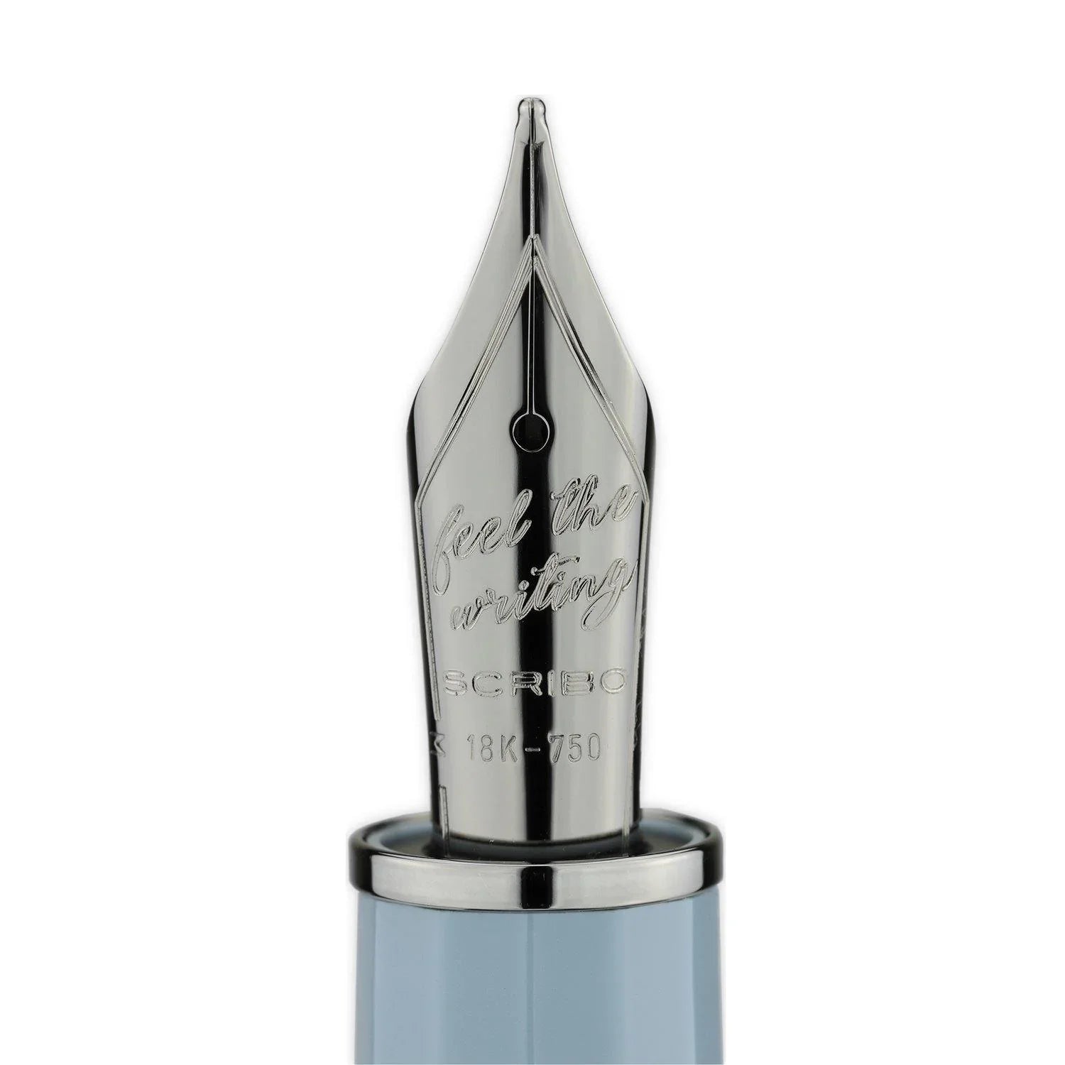 Scribo Feel Grey Blue Fountain Pen - Laywine's