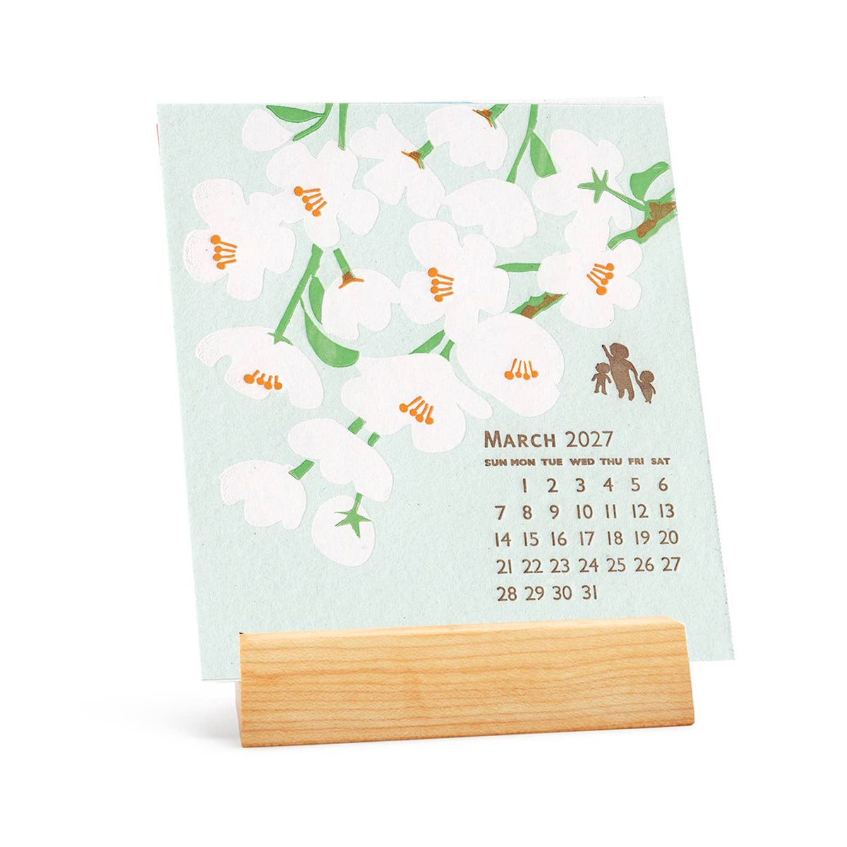 Ilee 2027 Letterpress & Silkscreen Desk Calendar