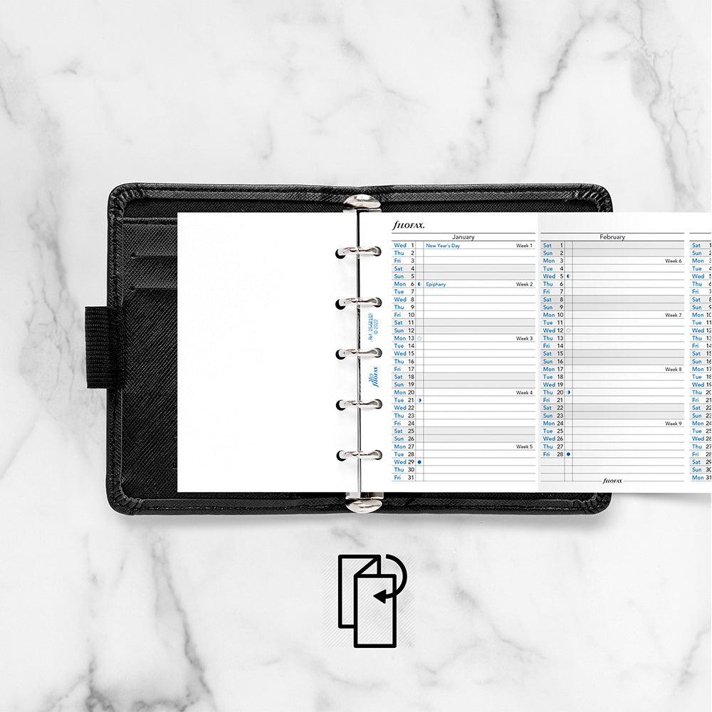 Filofax Mini Vertical Year Planner, 2025