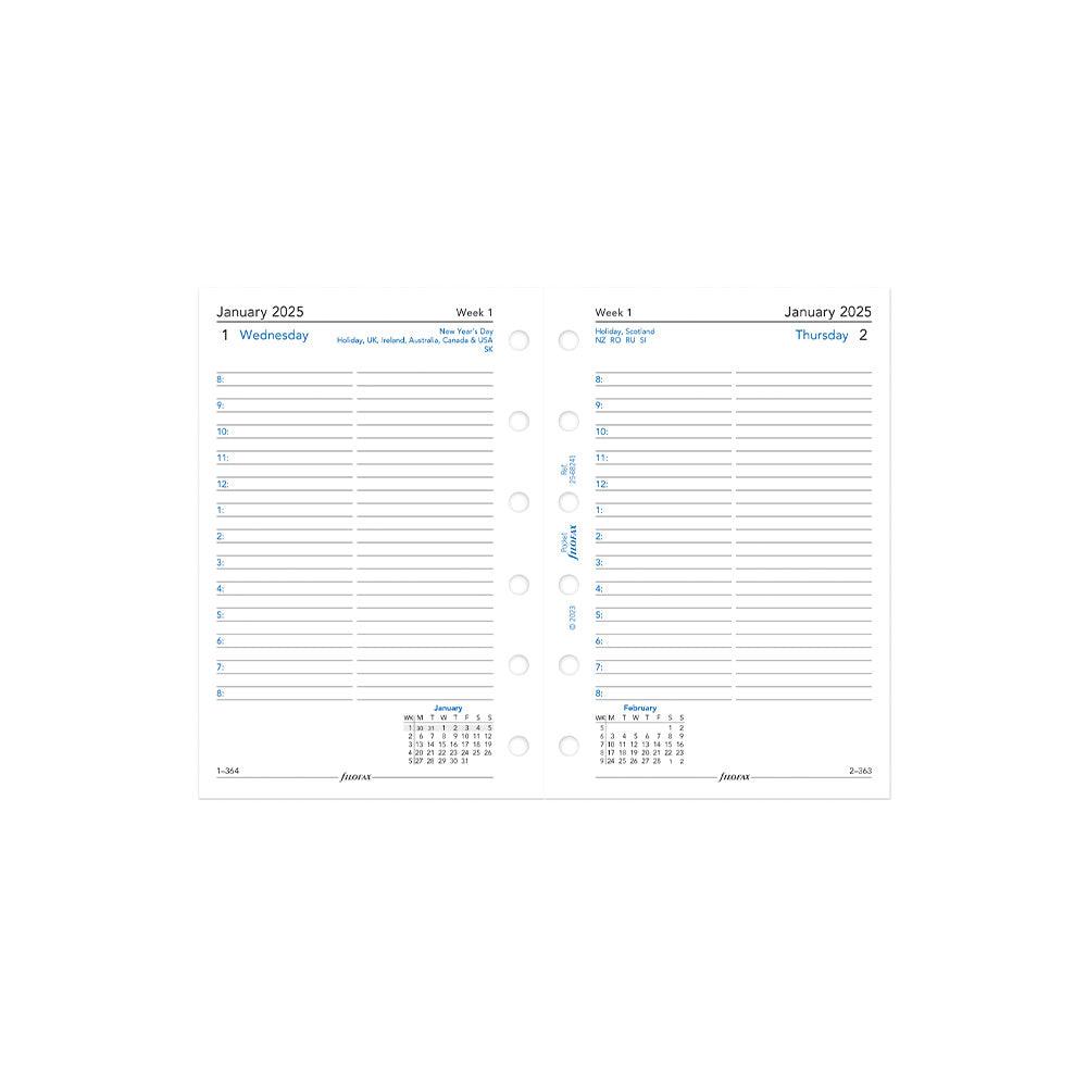 Filofax Pocket Day per Page,  2025