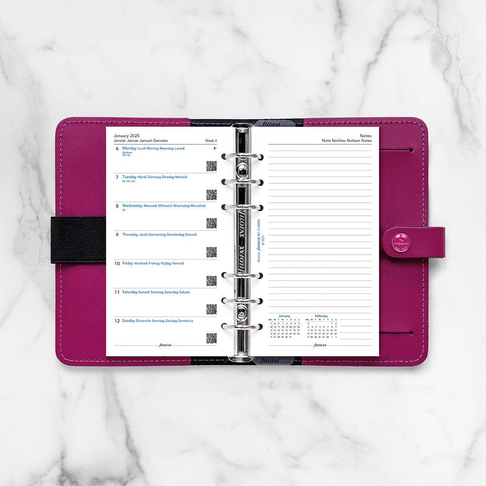 Filofax Personal Month on 2 Pages, 2025