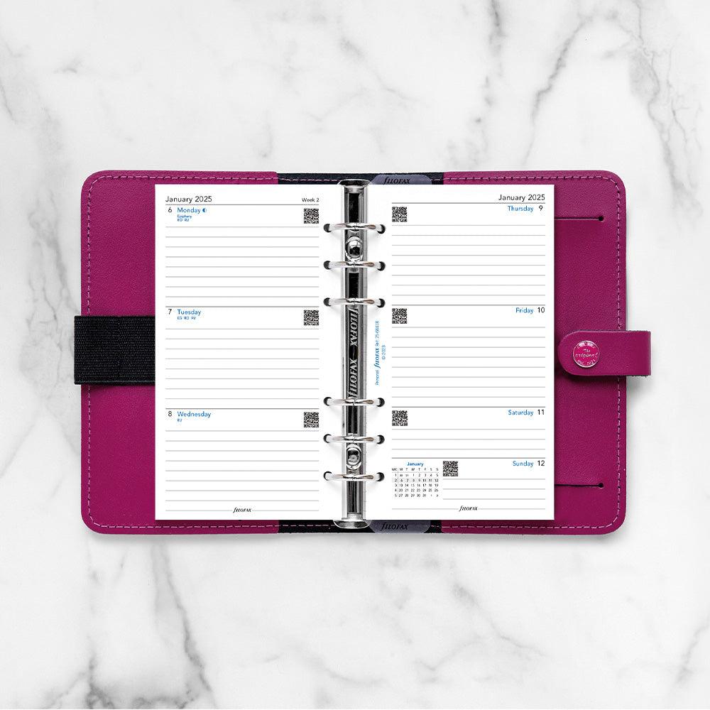 Filofax Personal Week to View, Lined, 2025