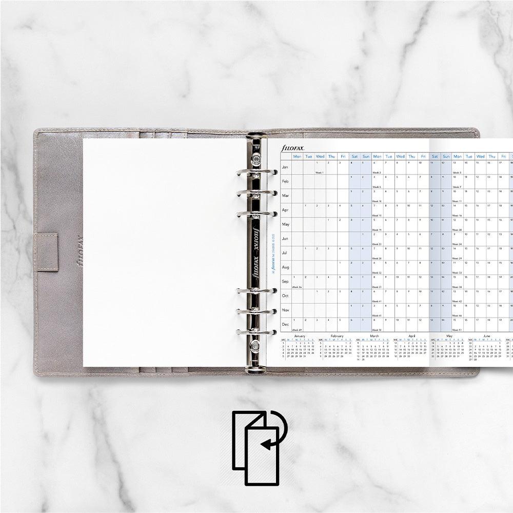 Filofax A5 Horizontal Year Planner 2025