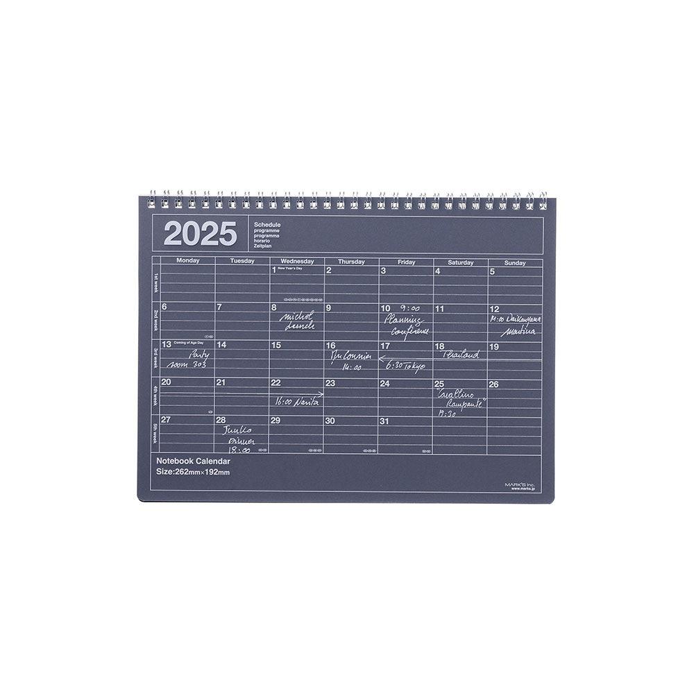 Mark’s Notebook Calendar Medium B5, 2025