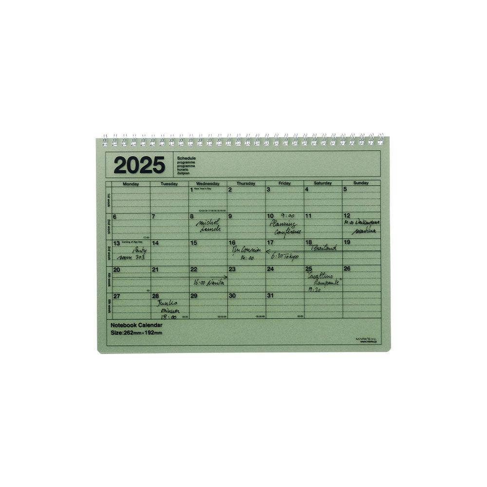 Mark’s Notebook Calendar Medium B5, 2025