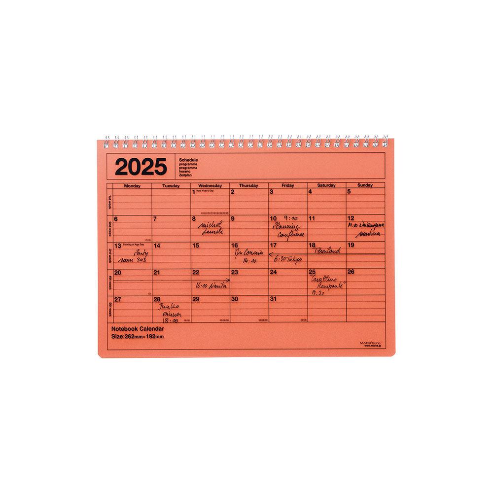 Mark’s Notebook Calendar Medium B5, 2025