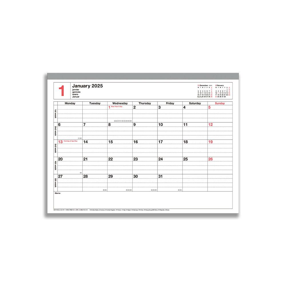 Mark’s Notebook Calendar Medium B5, 2025