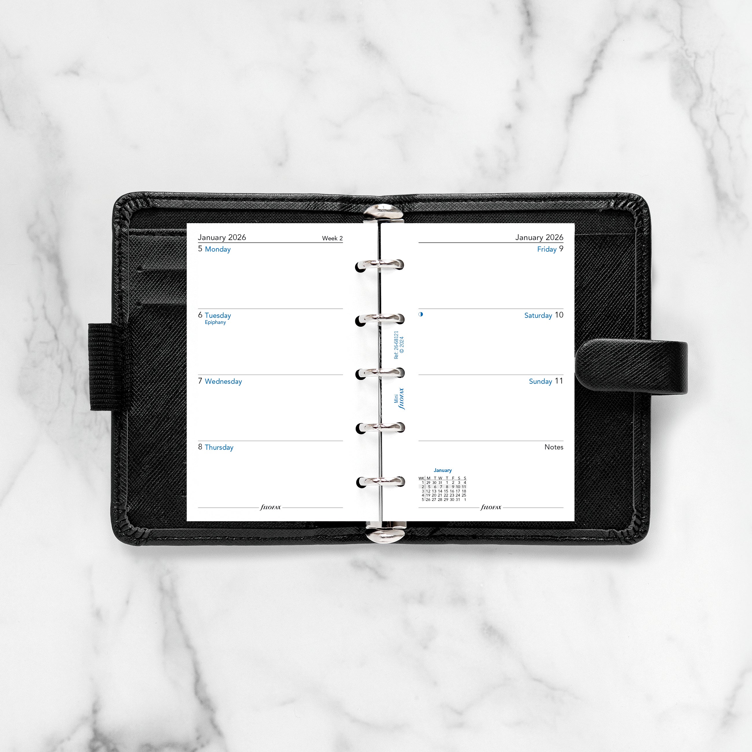 Filofax Mini Week on Two Pages 2026