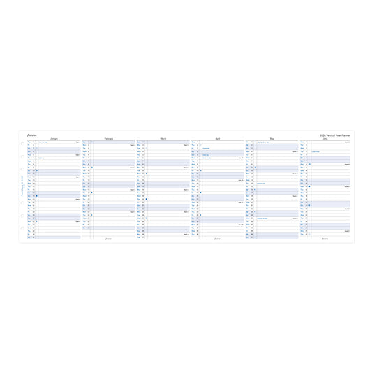 Filofax Personal Vertical Year Planner 2026