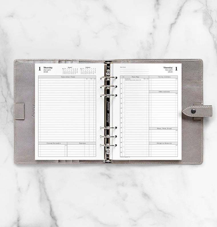 Filofax A5 Two Pages per Day 2026