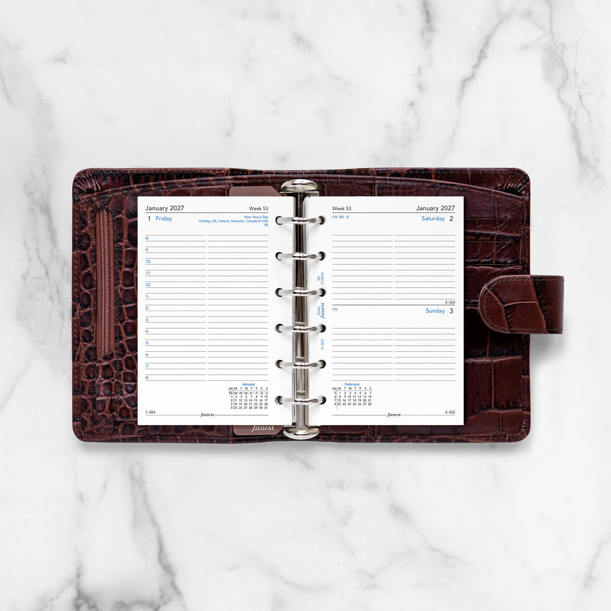 Filofax Pocket One Day on a Page 2027