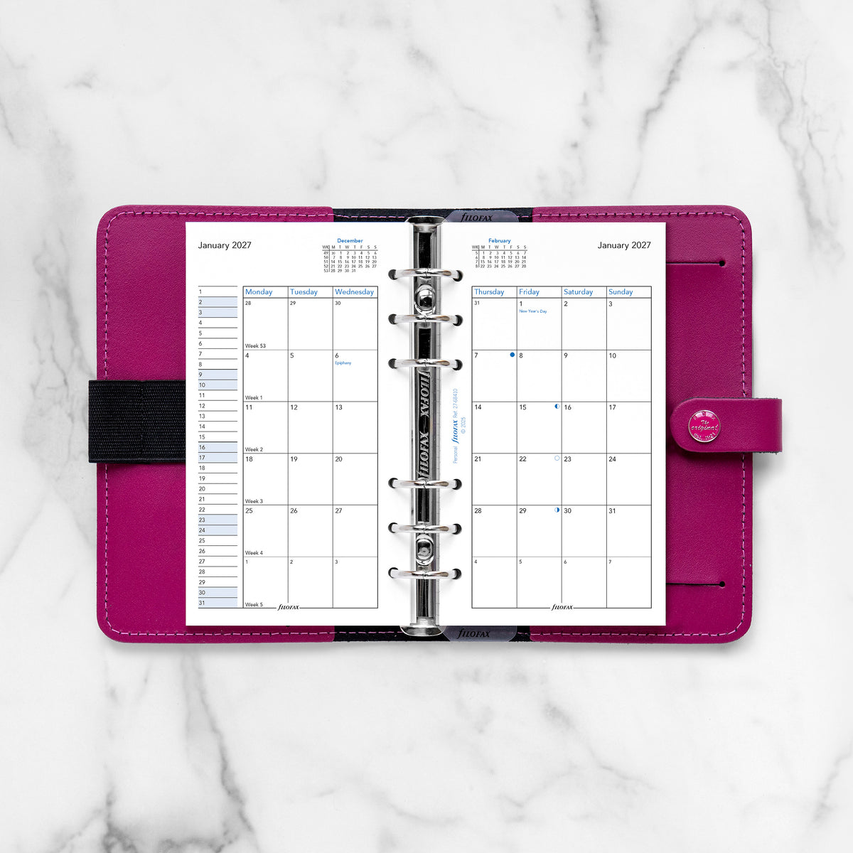 Filofax Personal Month on Two Pages 2027