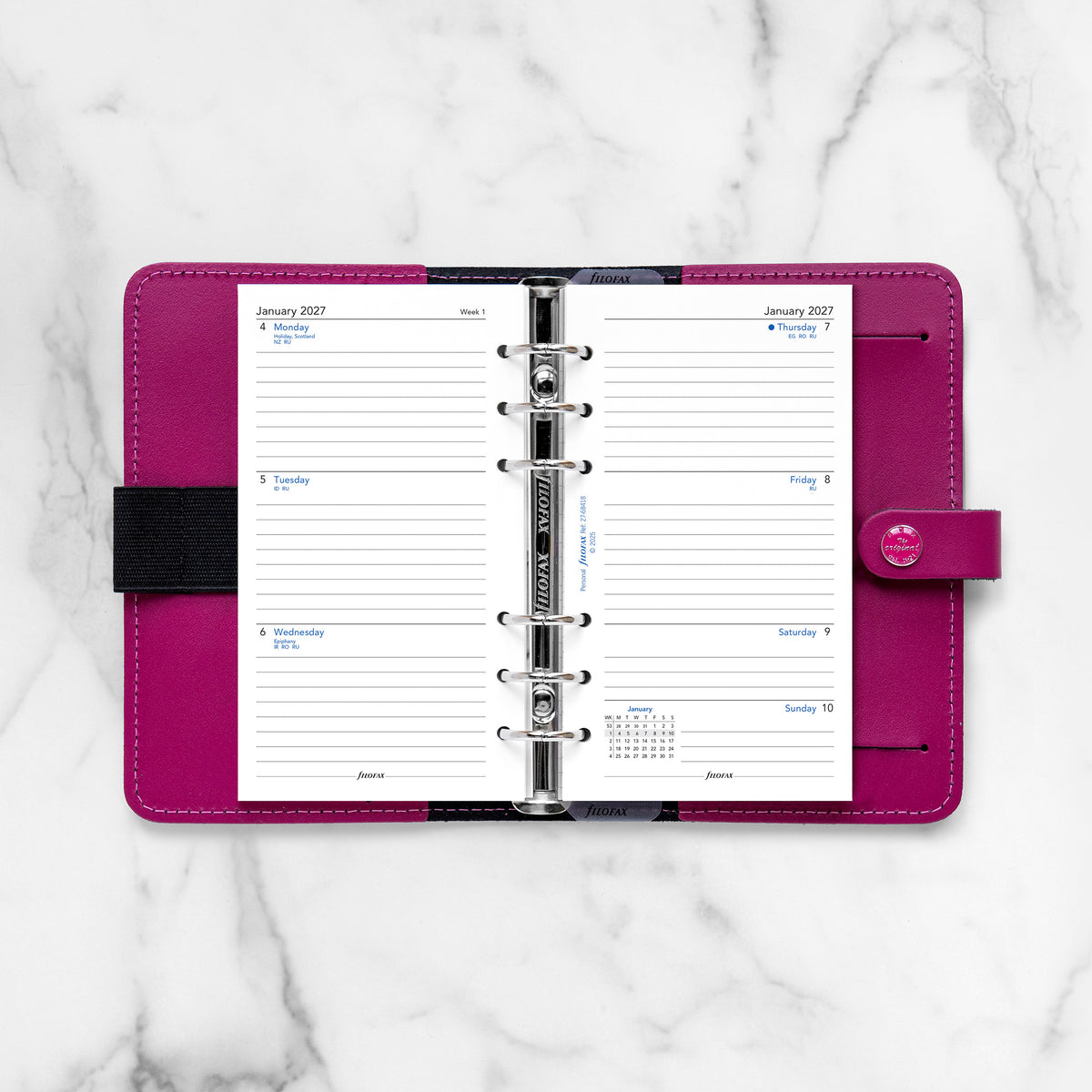 Filofax Personal Week on Two Pages Lined 2027