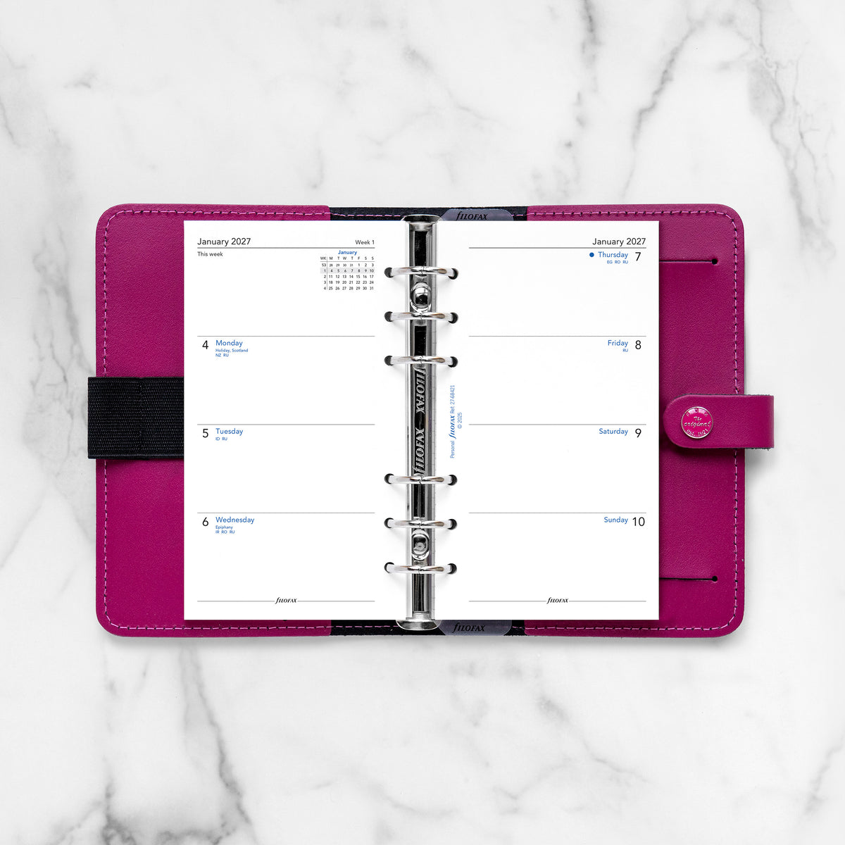 Filofax Personal Week on Two Pages 2027