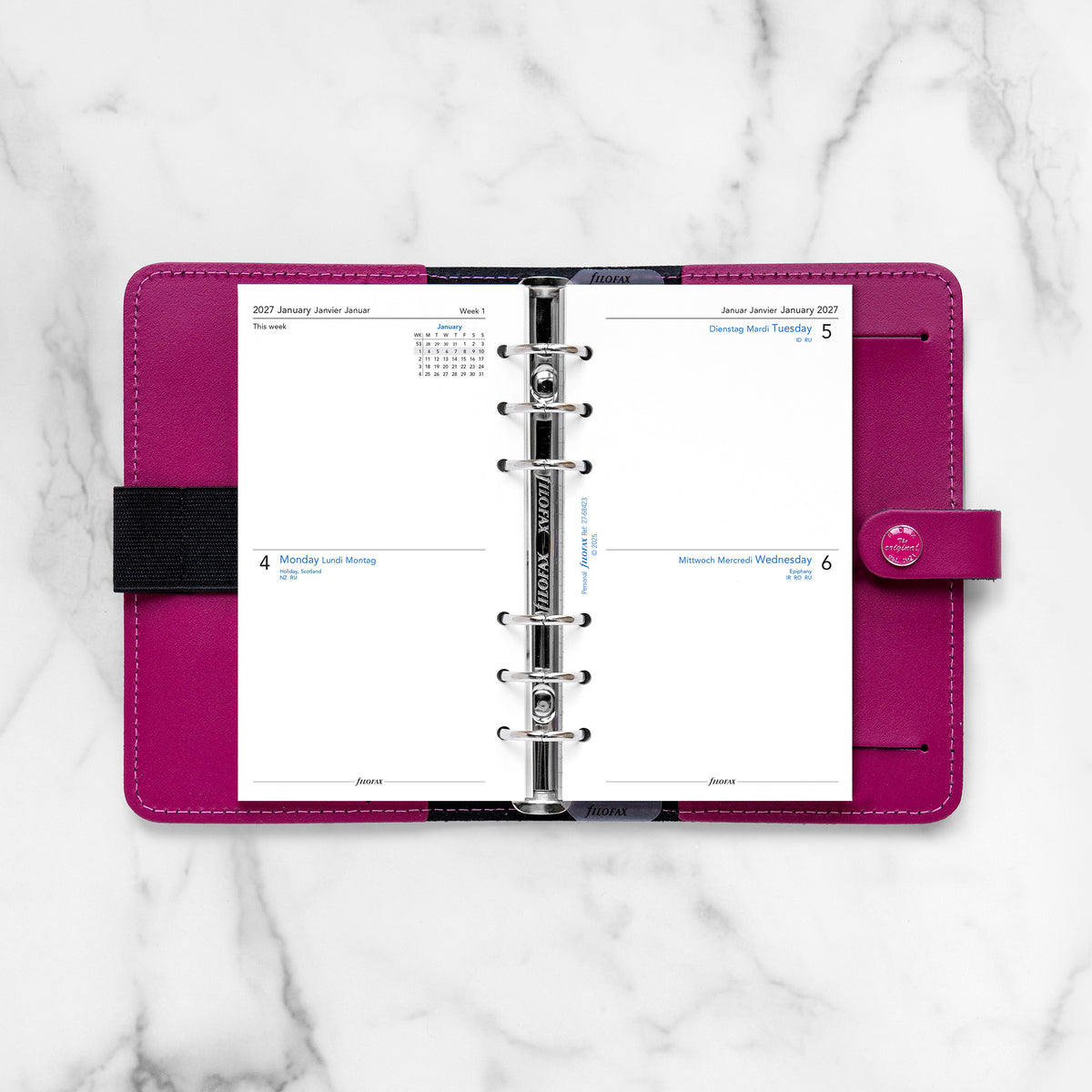 Filofax Personal Two Days on One Page 2027