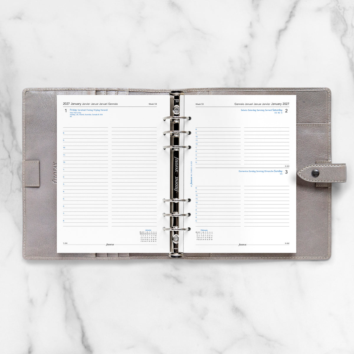 Filofax A5 One Day on a Page 2027