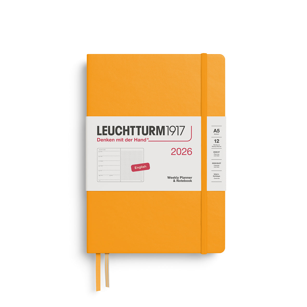 Leuchtturm1917 Weekly Planner & Notebook Dotted Medium (A5) 2026