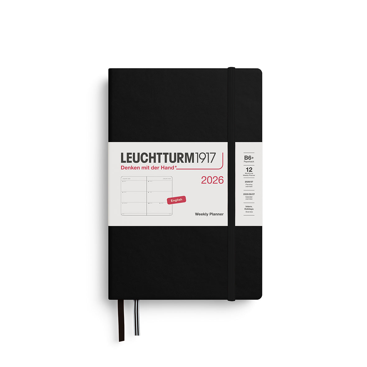 Leuchtturm1917 Weekly Planner Paperback (B6+) 2026